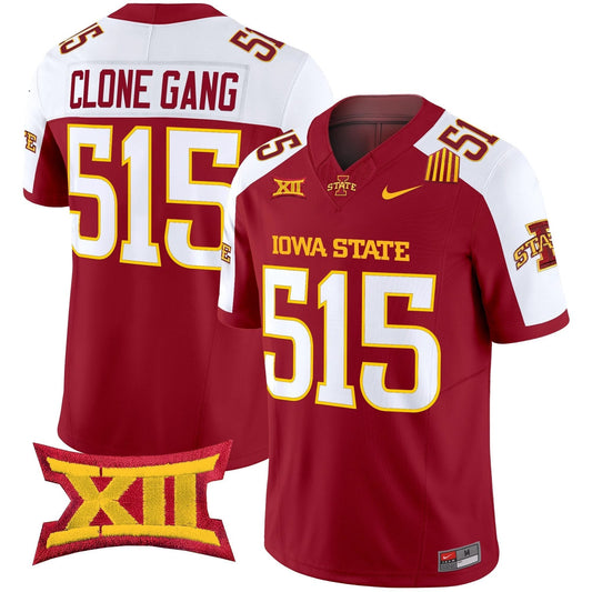 Clone Gang Jersey #515 Iowa State Cyclones 2025 Stitched Cardinal Alternate by My Store