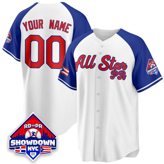 Custom Puerto Rican Jersey Name, Number Baseball All-Star 2025 Stitched White Alter by My Store