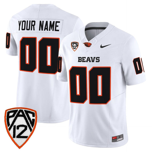 Custom Oregon State Beavers Jersey 2025 Vapor Limited Stitched White by My Store NCAA Football Jerseys
