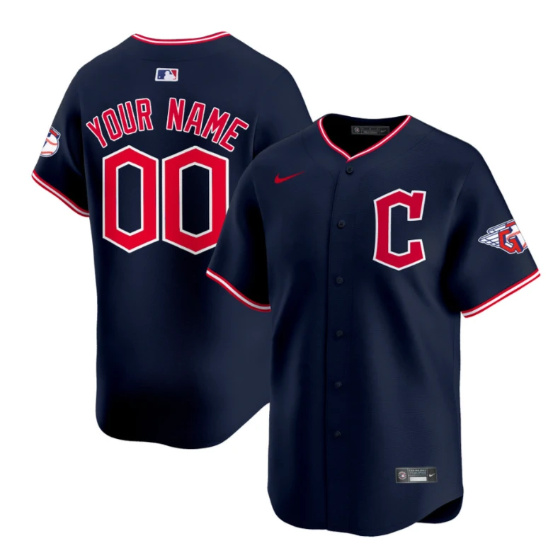 Custom Cleveland Guardians Jersey 2025 Vapor Premier Limited All Stitched Navy by My Store
