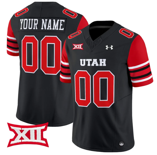 Custom Utah Utes Jersey Name and Number Vapor Limited College Football Stitched Black by My Store