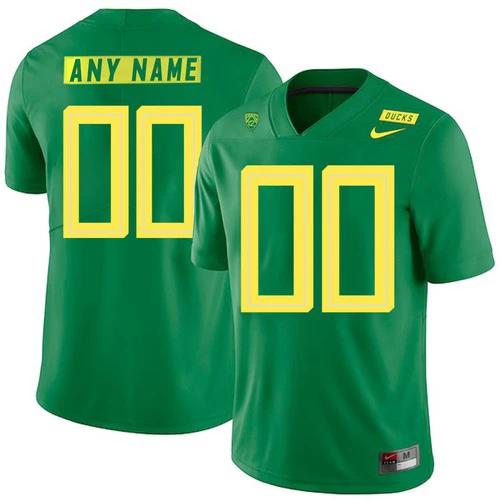 Custom Oregon Ducks Jersey Name and Number NCAA College Football Apple Green by My Store