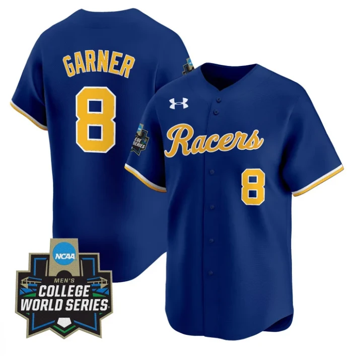 Carson Garner Jersey #8 Murray State Racers 2025 World Series Stitched Navy by My Store