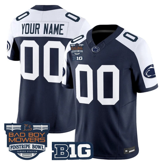 Custom Penn State Jersey 2025 Pinstripe Bowl Vapor Limited V2 Stitched by My Store NCAA Football Jerseys