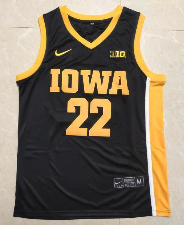 Caitlin Clark Jersey #22 Iowa Hawkeyes Basketball Stitched Black by My store basketball