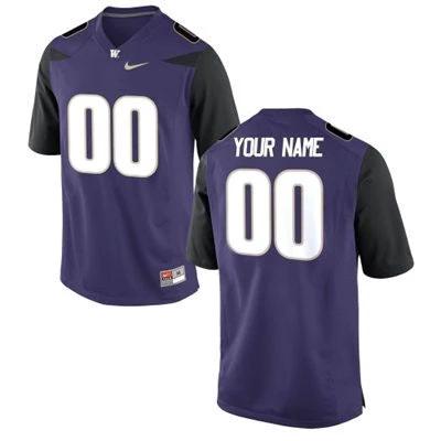 Custom Washington Huskies Jersey Name and Number NCAA College Football Purple by My Store