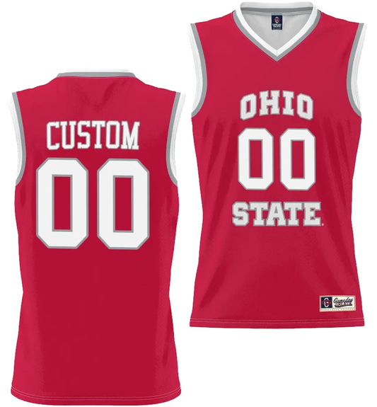 Custom Ohio State Buckeyes Jersey Name and Number College Basketball Lightweight Scarlet by My store basketball