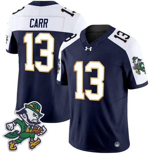 CJ Carr Jersey #13 Notre Dame 2025 Gridiron Leprechaun Edition Alternate by NCAA Football Jersey