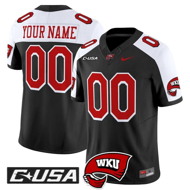 Custom Western Kentucky Hilltoppers Jersey 2025 Vapor Limited Stitched by My Store NCAA Football Jerseys