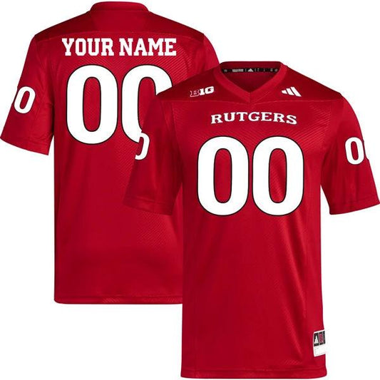 Custom Rutgers Scarlet Knights Jersey Name and Number College Football Scarlet Home Game – All Stitched by My Store