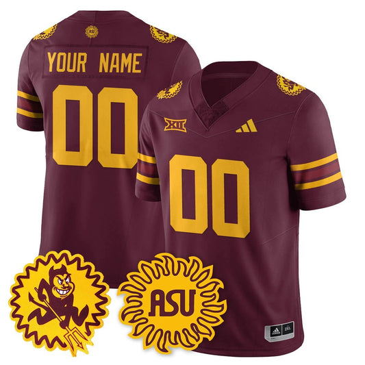 Custom Arizona State Sun Devils Jersey 1975 Throwback Uniform Stitched Maroon by My Store NCAA Football Jerseys