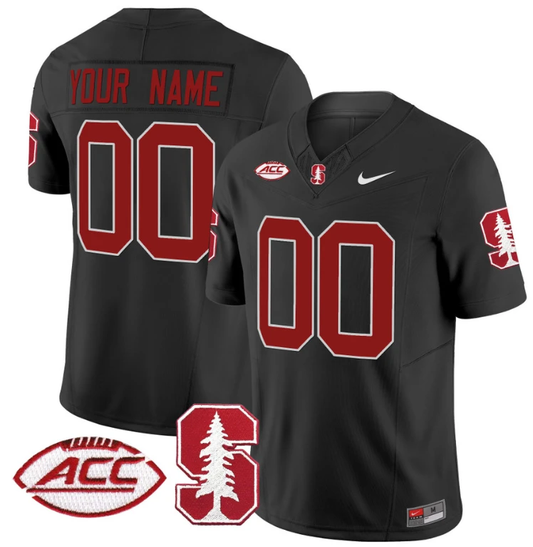 Custom Stanford Cardinal Jersey Name and Number Vapor Limited College Football Stitched Black by My Store