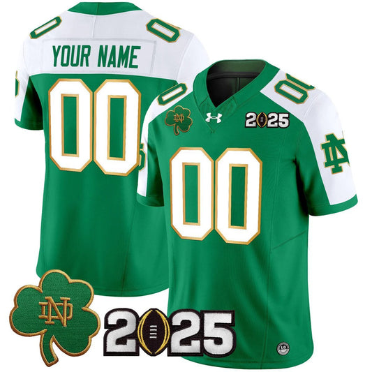 Custom Notre Dame Jersey Name, Number 2025 CFP Final Patch V3 Stitched by My Store NCAA Football Jerseys