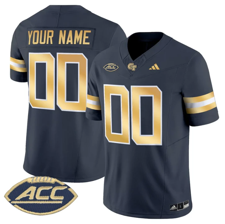 Custom Georgia Tech Yellow Jackets Jersey 2025 Vapor Limited Stitched by My Store NCAA Football Jerseys