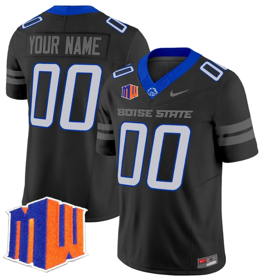 Custom Boise State Broncos Jersey Name and Number Vapor Limited College Football Stitched Black by My Store