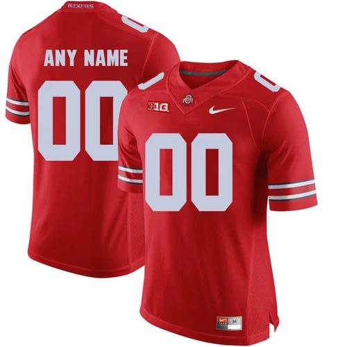 Custom Ohio State Buckeyes Jersey Name and Number NCAA College Football Replica Red by My Store