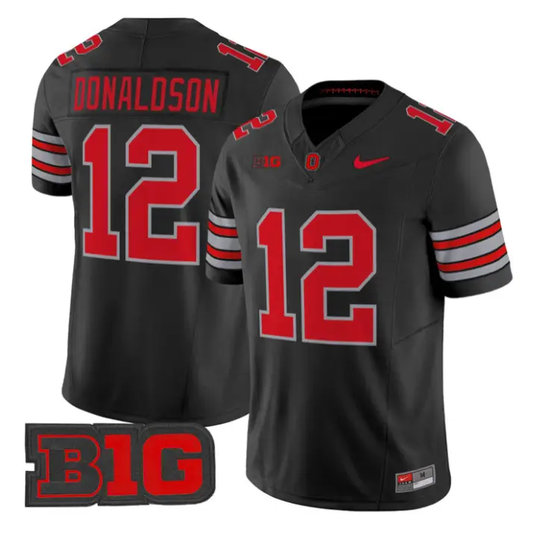 CJ Donaldson Jersey #12 Ohio State 2026 Tunnel Vision Limited Stitched by My Store NCAA Football Jerseys