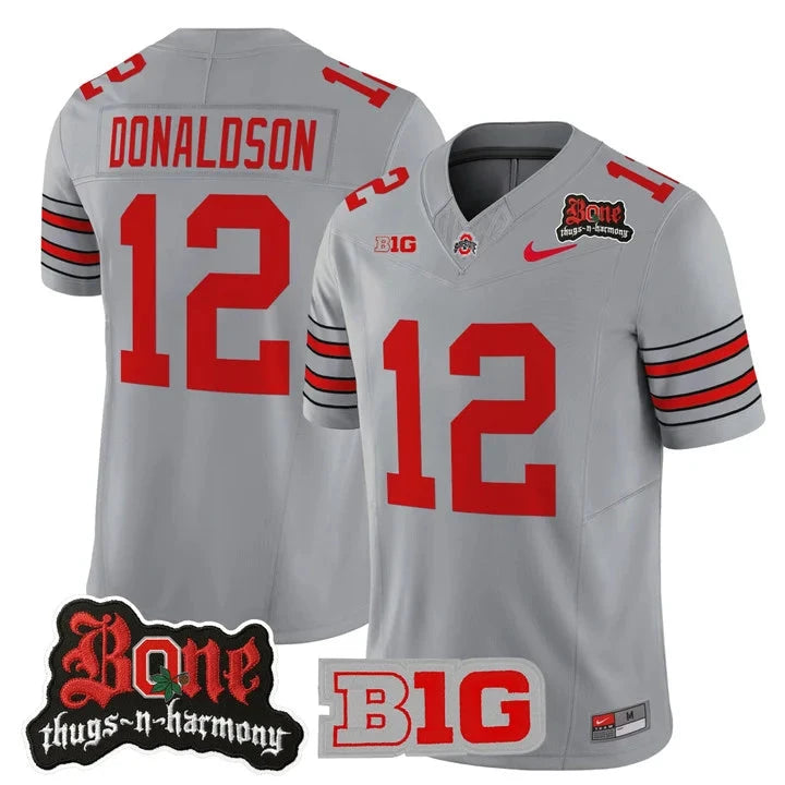 CJ Donaldson Jersey #12 Ohio State Buckeyes Bone Thugs-N-Harmony Stitched by My Store NCAA Football Jerseys