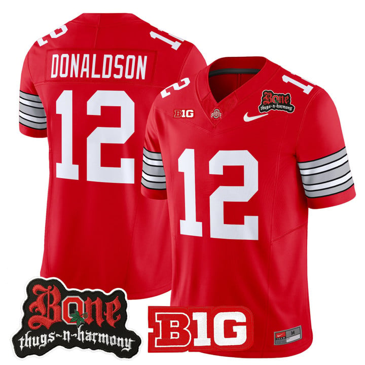 CJ Donaldson Jersey #12 Ohio State Buckeyes Bone Thugs-N-Harmony Stitched by My Store NCAA Football Jerseys