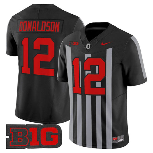 CJ Donaldson Jersey #12 Ohio State Buckeyes Throwback Limited Stitched by My Store NCAA Football Jerseys