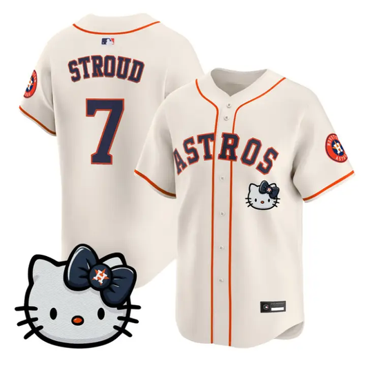 CJ Stroud Jersey #7 Houston Astros Hello Kitty Premier Stitched by My Store