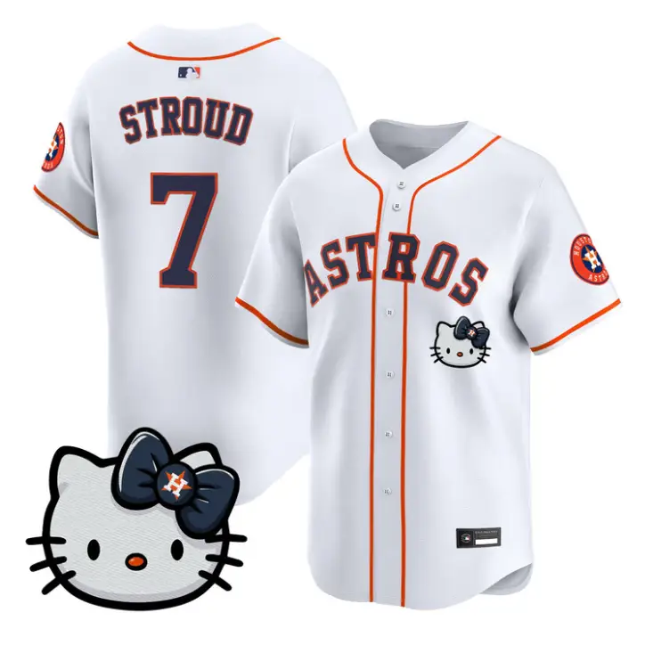 CJ Stroud Jersey #7 Houston Astros Hello Kitty Premier Stitched by My Store