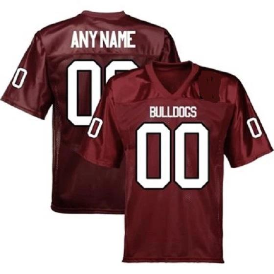 Custom Alabama AM Bulldogs Jersey Name and Number NCAA College Football Red by My Store