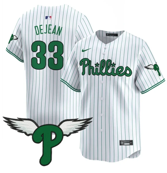 Cooper DeJean Jersey #33 Philadelphia Phillies 2025 Vapor Premier Limited Stitched Pinstripe by My Store