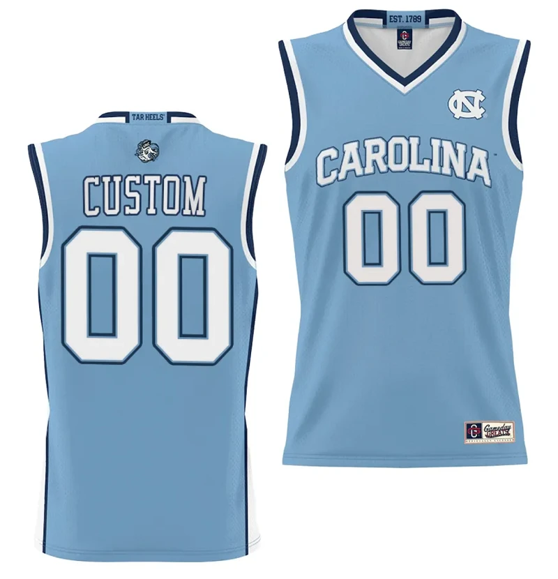 Custom UNC Tar Heels Jersey Name and Number College NIL Basketball Lightweight by My store basketball