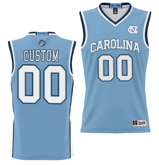 Custom UNC Tar Heels Jersey Name and Number College NIL Basketball Lightweight by My store basketball