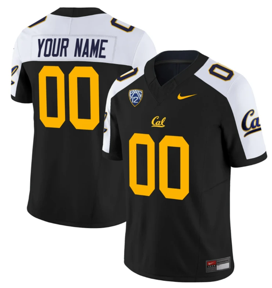 Custom California Golden Bears Jersey Limited Football Stitched Black Alternate by NCAA Football Jersey