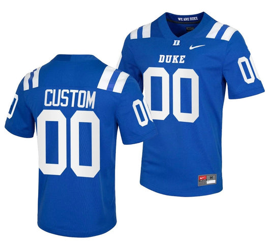 Custom Duke Blue Devils Jersey Name and Number NCAA College Football Replica Blue by My Store