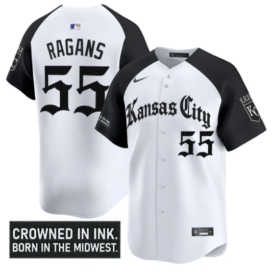 Cole Ragans Jersey #55 Kansas City Royals Gothic Crown Edition Vapor Stitched Alternate by My Store