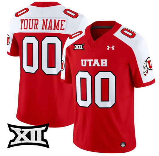 Custom Utah Utes Jersey Name and Number Vapor Limited College Football Stitched Red Alternate by My Store