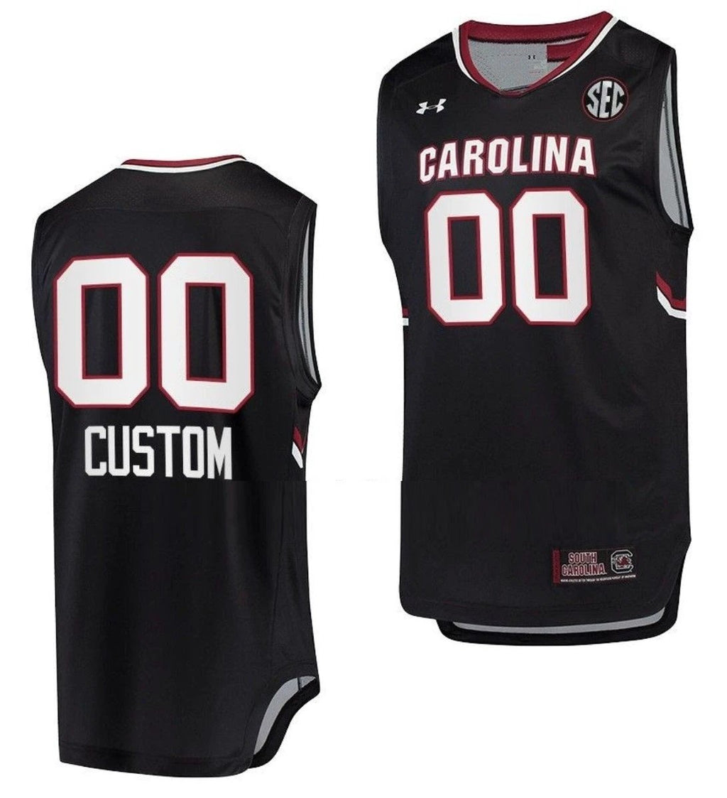 Custom South Carolina Gamecocks Jersey Name and Number College Basketball Black by My store basketball