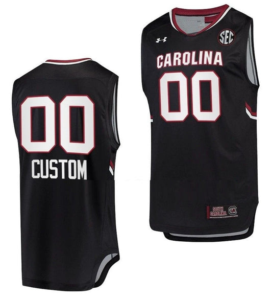 Custom South Carolina Gamecocks Jersey Name and Number College Basketball Black by My store basketball