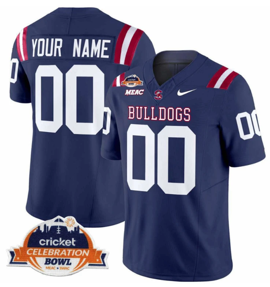 Custom South Carolina State Bulldogs Football Jersey Name, Number Stitched Navy by My Store