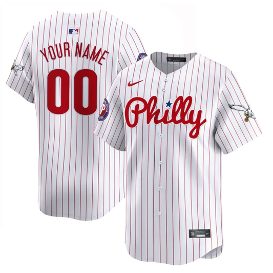 Custom Phillies and Eagles Jersey Name, Number Vapor Premier Limited Stitched Pinstripe by My Store