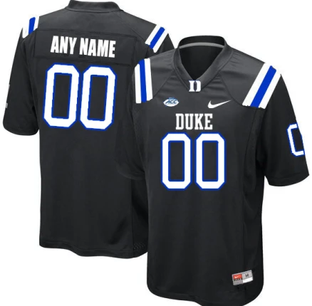Custom Duke Blue Devils Jersey Name and Number NCAA College Football Black by My Store