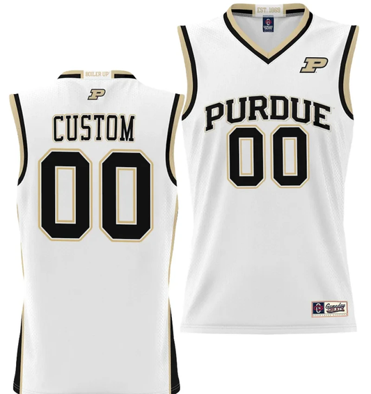 Custom Purdue Boilermakers Jersey Name and Number NIL College Basketball Lightweight White by My store basketball