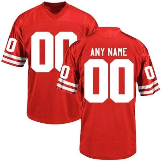 Custom Nebraska Cornhuskers Jersey Name and Number NCAA College Football Red by My Store