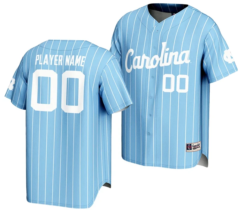 Custom North Carolina Tar Heels Jersey Name and Number Lightweight Baseball Light Blue (Copy) by My Store