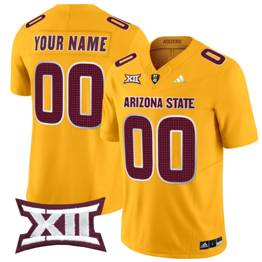 Custom Arizona State Sun Devils Jersey Name, Number 2024 Vapor Limited Gold by My Store