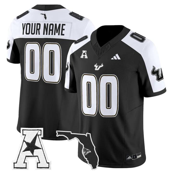 Custom South Florida Bulls Jersey 2025 Vapor Limited Stitched Black Alter by My Store NCAA Football Jerseys