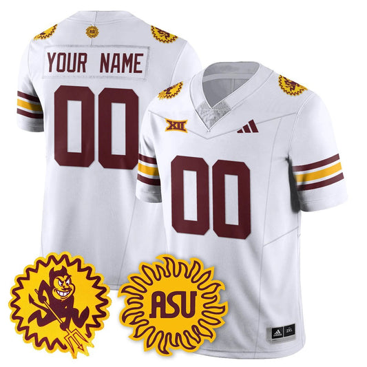 Custom Arizona State Sun Devils Jersey 1975 Throwback Uniform Stitched White by My Store NCAA Football Jerseys