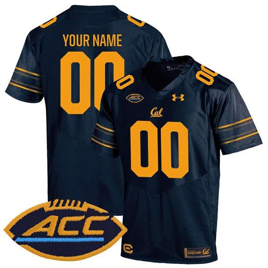 Custom California Golden Bears Jersey Name and Number College Football Navy Home Game – All Stitched by My Store