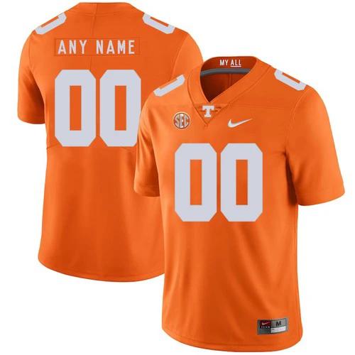 Custom Tennessee Volunteers Jersey Name and Number NCAA College Football Orange by My Store