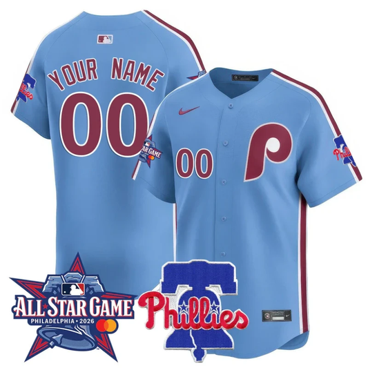 Custom Philadelphia Phillies Jersey 2026 MLB All-Star Stitched Light Blue by My Store