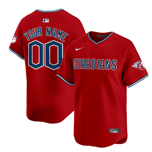 Custom Cleveland Guardians Jersey 2025 Vapor Premier Limited All Stitched Red by My Store