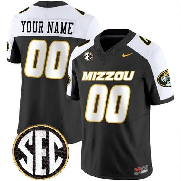 Custom Missouri Tigers Jersey Name and Number College Football Alternate Black Vapor F.U.S.E Limited – All Stitched by My Store